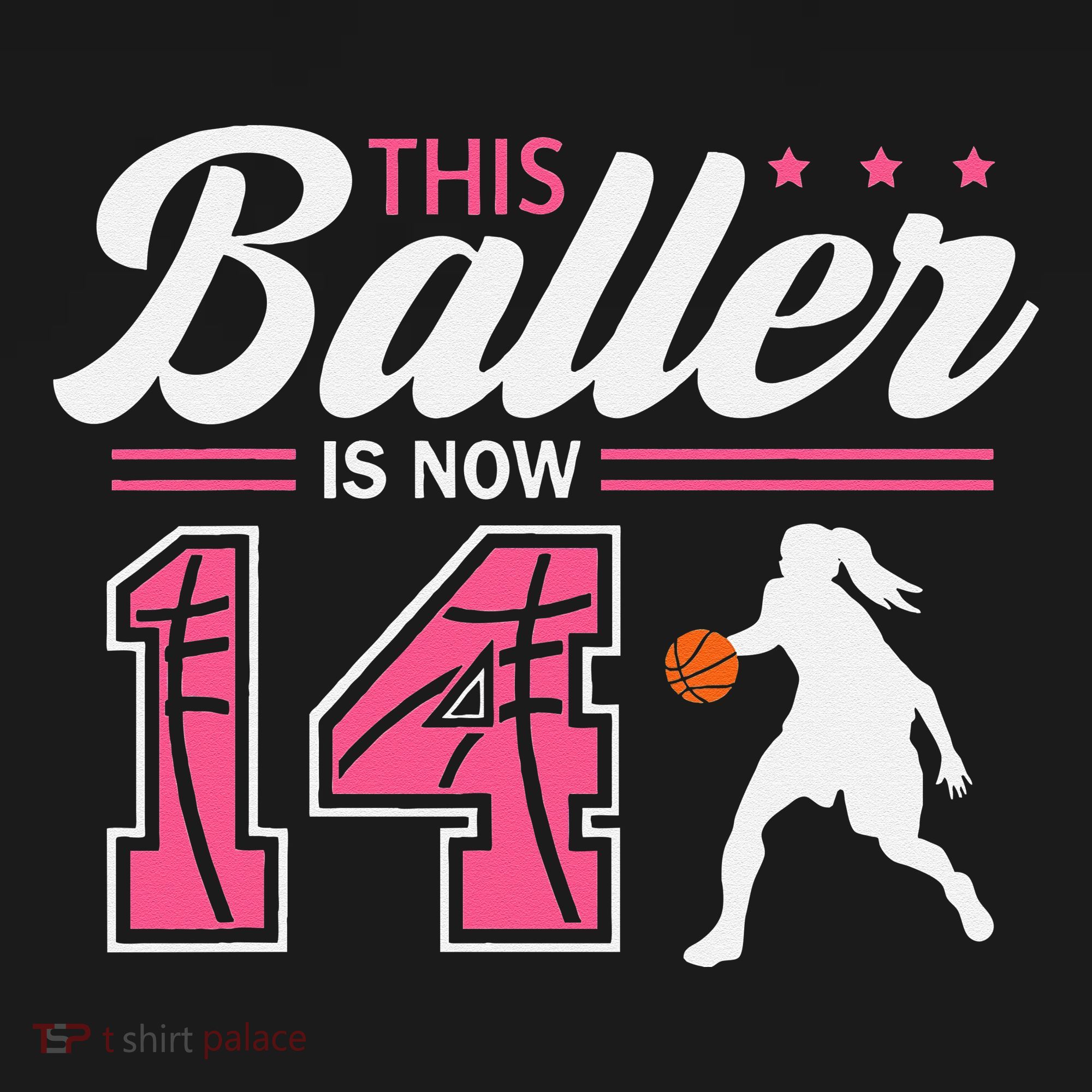 This Baller Is Now 14 Year Old Basketball 14th Birthday Women's Tank Top