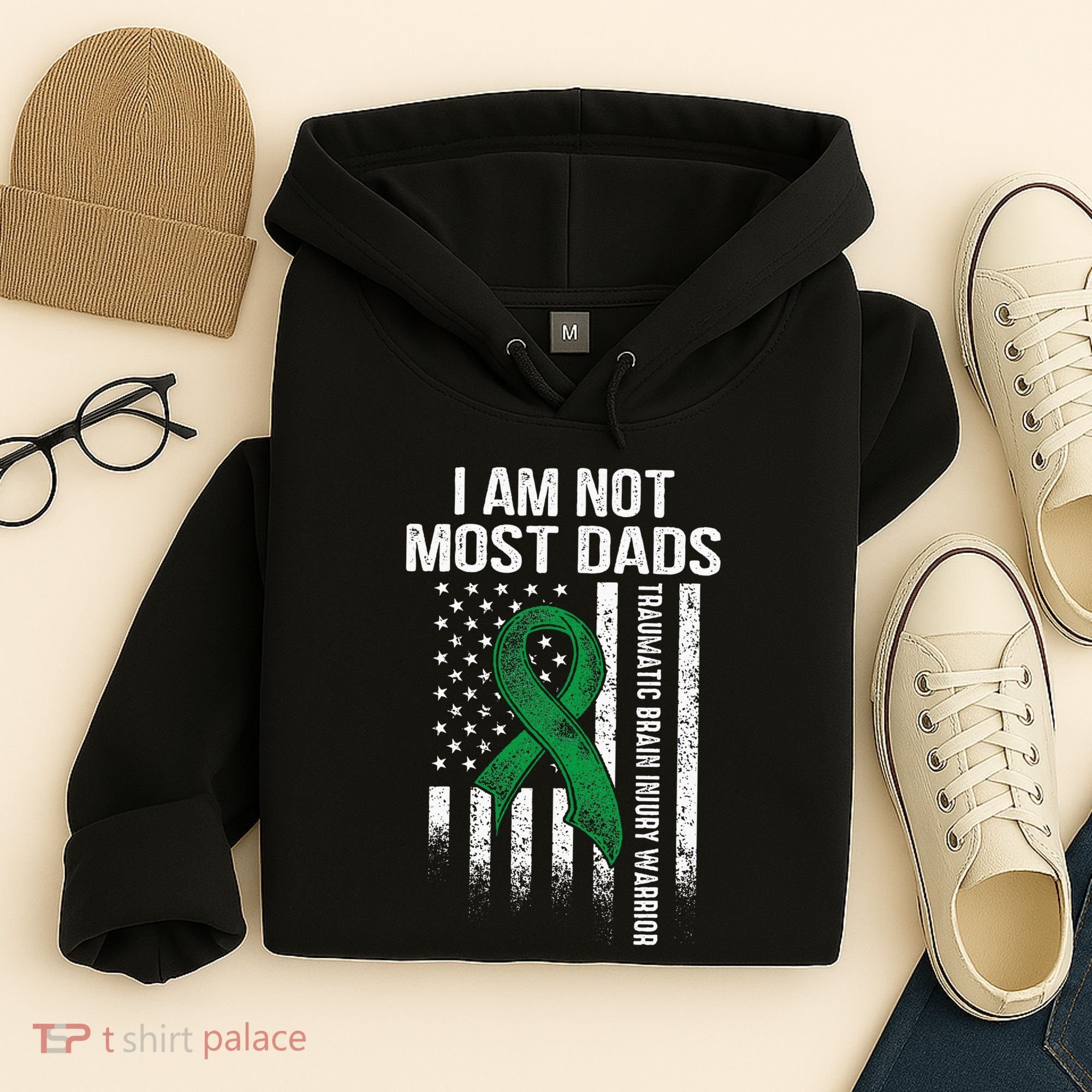 Traumatic Brain Injury Survivor Most Dads TBI Warrior Hoodie