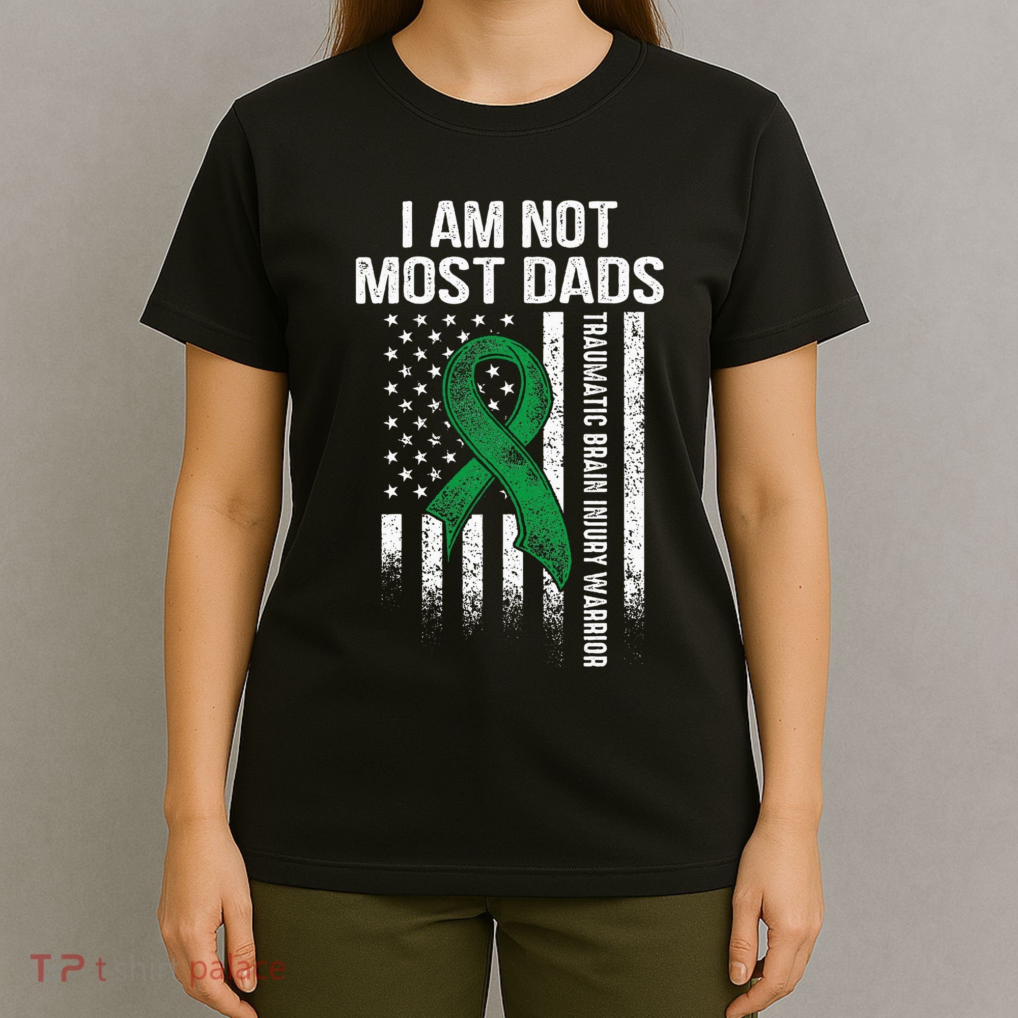 Traumatic Brain Injury Survivor Most Dads TBI Warrior T-Shirt