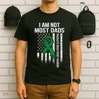 Traumatic Brain Injury Survivor Most Dads TBI Warrior T-Shirt thumb 6