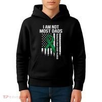 Traumatic Brain Injury Survivor Most Dads TBI Warrior Kids Hoodie thumb 4