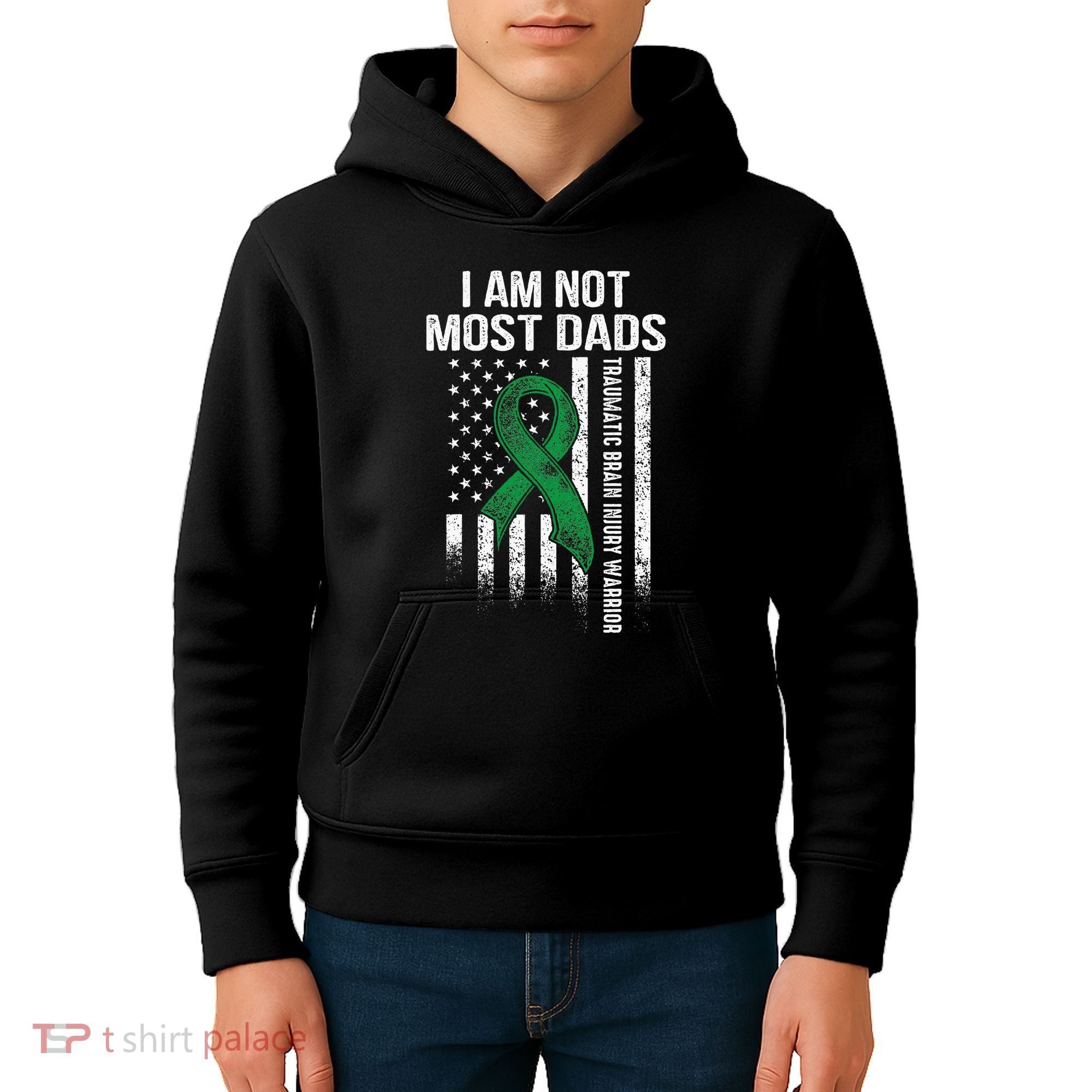 Traumatic Brain Injury Survivor Most Dads TBI Warrior Kids Hoodie