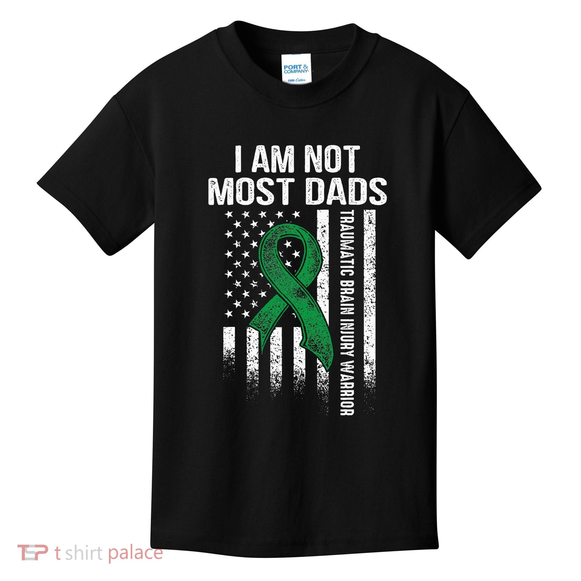 Traumatic Brain Injury Survivor Most Dads TBI Warrior Kids T-Shirt