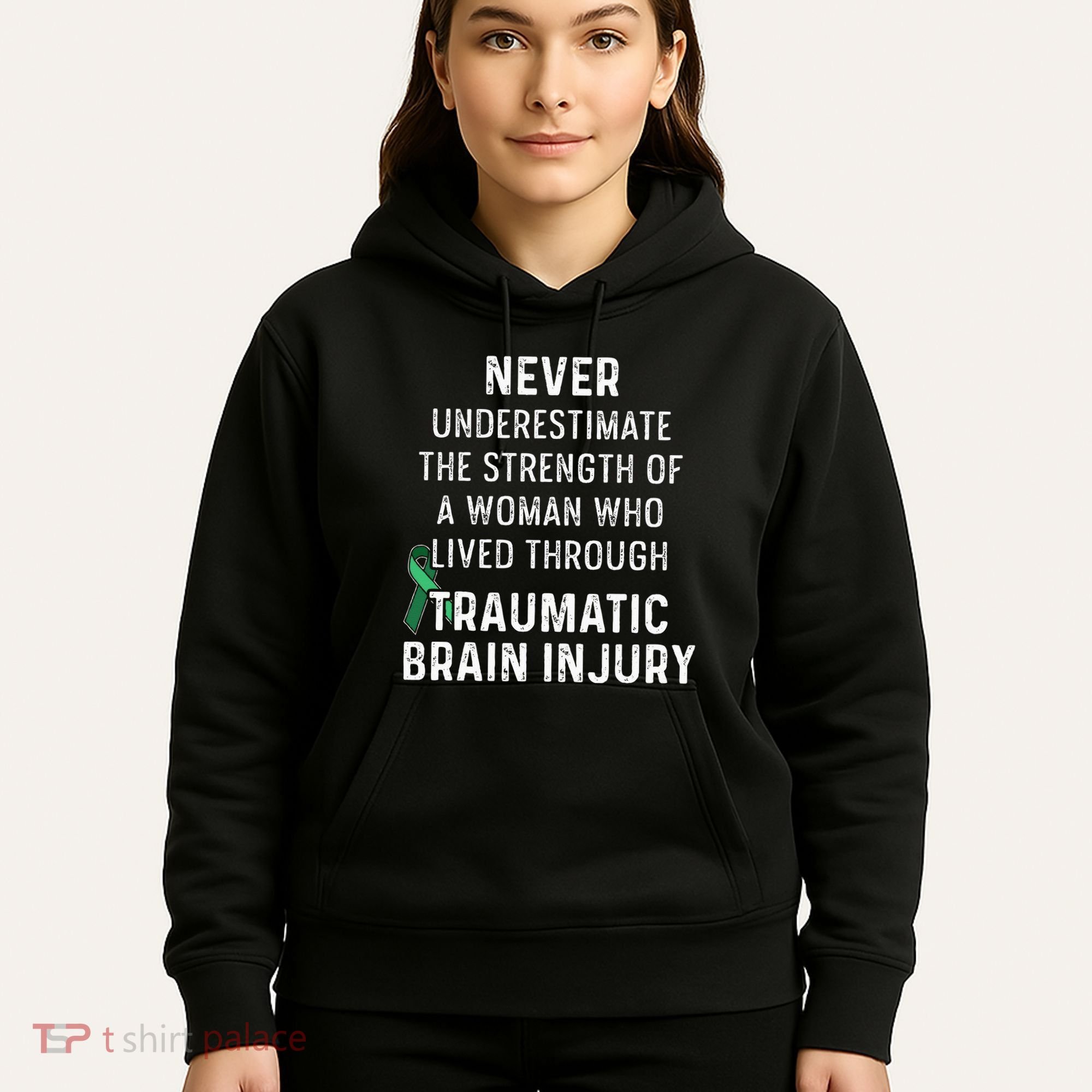 Traumatic Brain Injury Survivor Strength TBI Warrior Hoodie