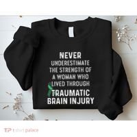 Traumatic Brain Injury Survivor Strength TBI Warrior Sweatshirt thumb 2