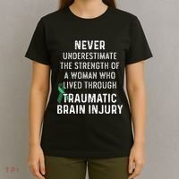 Traumatic Brain Injury Survivor Strength TBI Warrior T-Shirt thumb 4