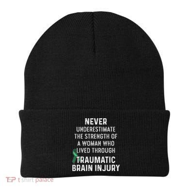 Traumatic Brain Injury Survivor Strength TBI Warrior Beanie