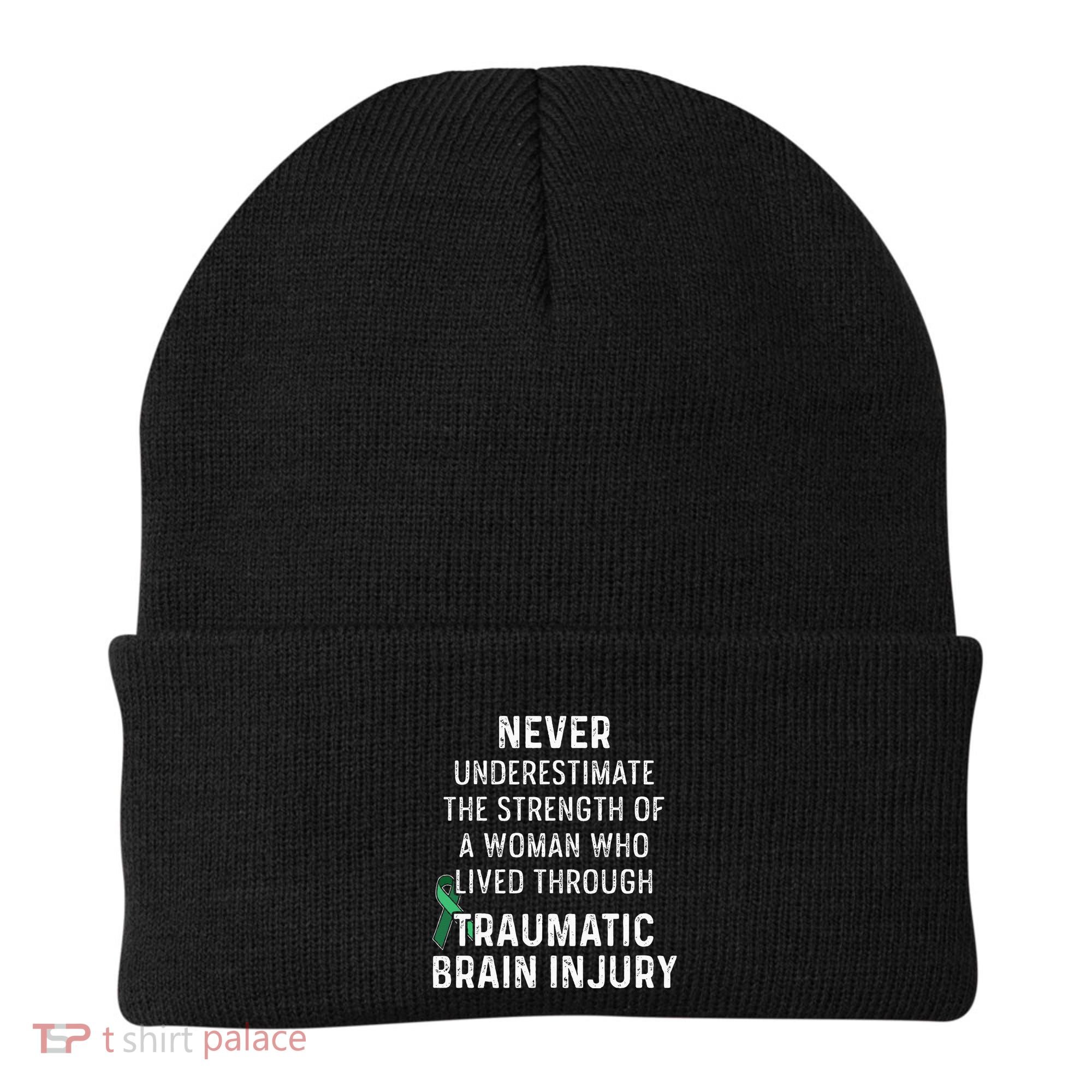 Traumatic Brain Injury Survivor Strength TBI Warrior Beanie