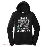 Traumatic Brain Injury Survivor Strength TBI Warrior Women's Hoodie thumb 0