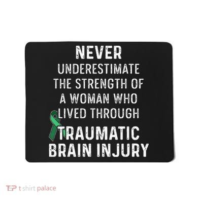 Traumatic Brain Injury Survivor Strength TBI Warrior Mousepad