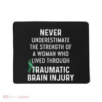Traumatic Brain Injury Survivor Strength TBI Warrior Mousepad thumb 0