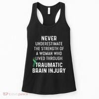 Traumatic Brain Injury Survivor Strength TBI Warrior Women's Tank Top thumb 0