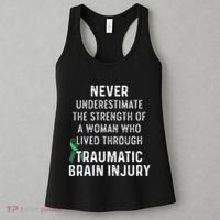 Traumatic Brain Injury Survivor Strength TBI Warrior Women's Tank Top thumb 3