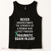Traumatic Brain Injury Survivor Strength TBI Warrior Tank Top thumb 2