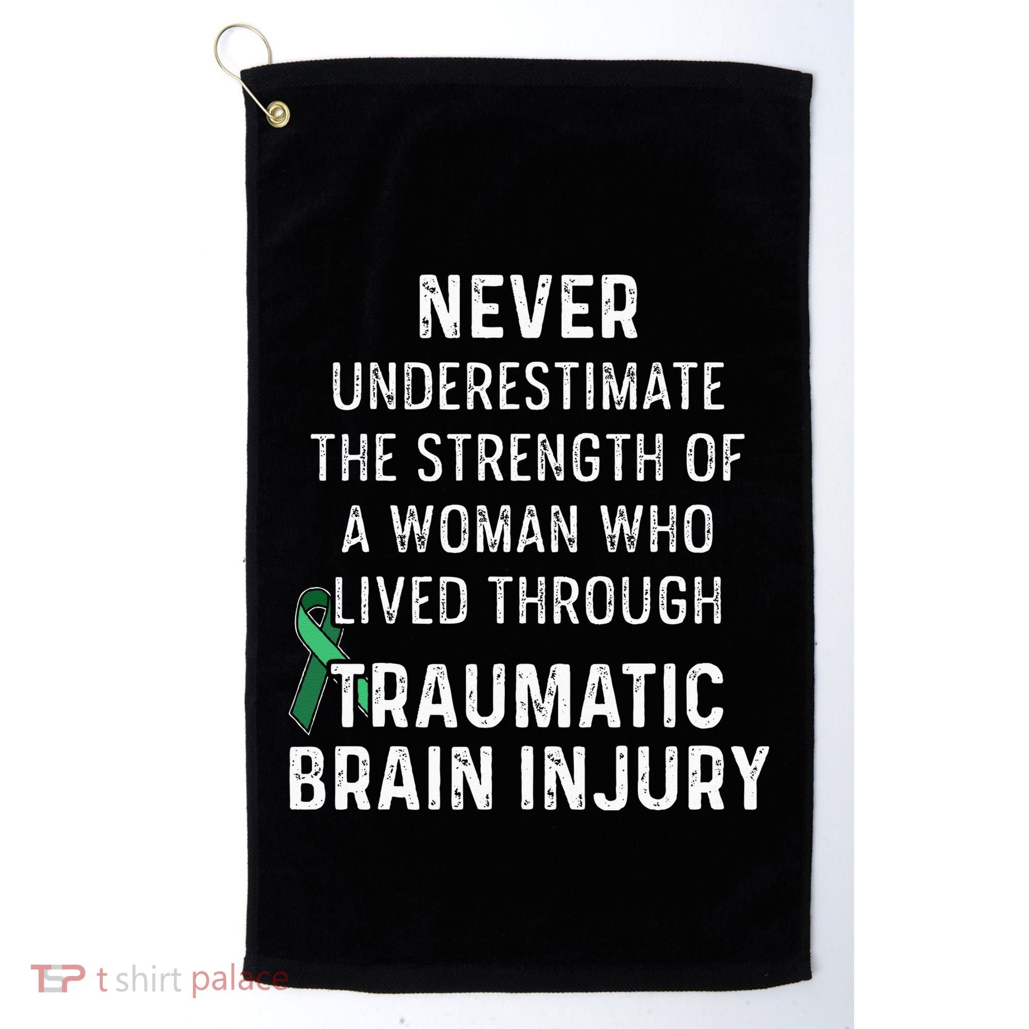 Traumatic Brain Injury Survivor Strength TBI Warrior Golf Towel