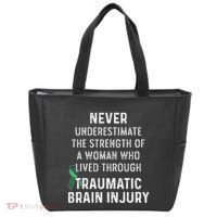 Traumatic Brain Injury Survivor Strength TBI Warrior Tote Bag thumb 0