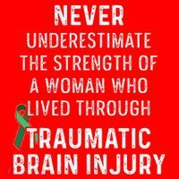 Traumatic Brain Injury Survivor Strength TBI Warrior Santa Hat thumb 1