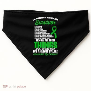 Traumatic Brain Injury Survivor Support TBI Survivor USA-Made Doggie Bandana