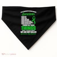 Traumatic Brain Injury Survivor Support TBI Survivor USA-Made Doggie Bandana thumb 0