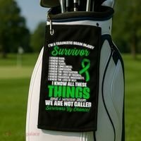 Traumatic Brain Injury Survivor Support TBI Survivor Golf Towel thumb 2