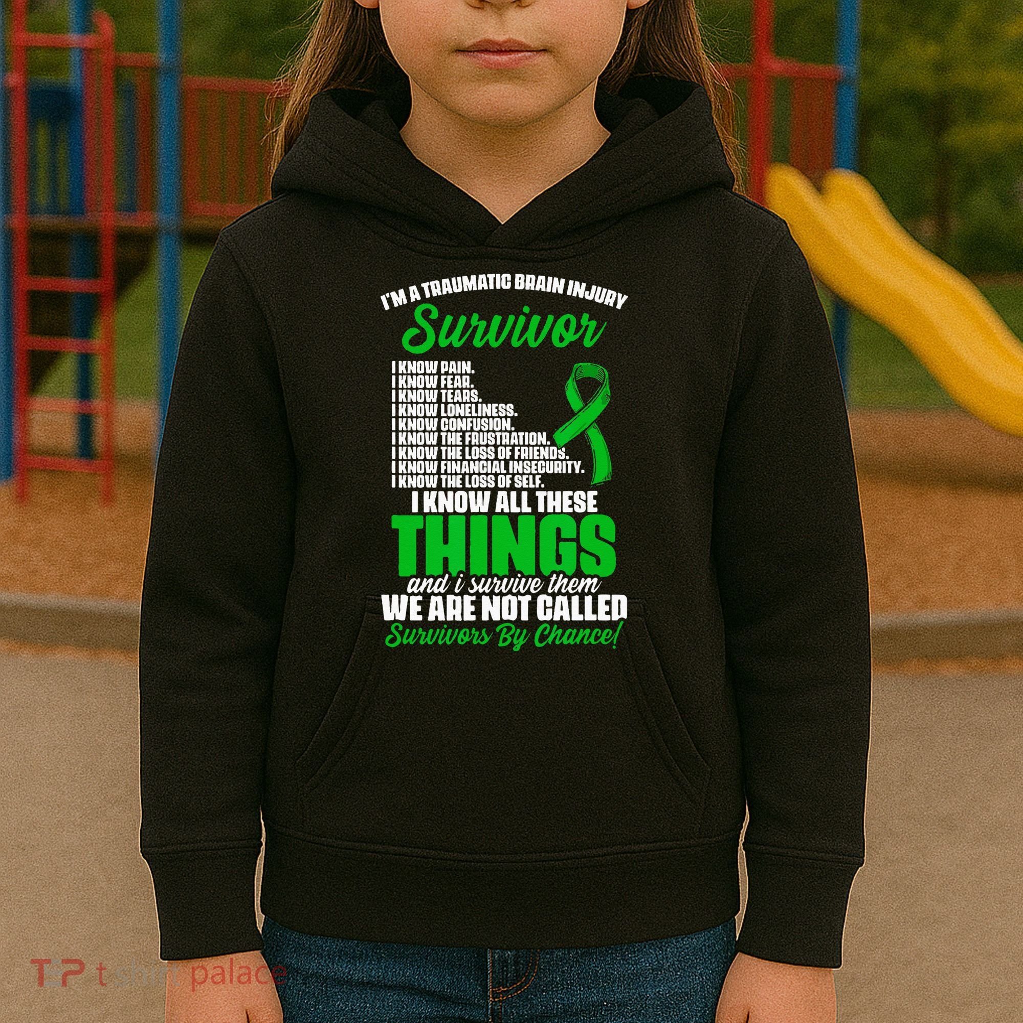 Traumatic Brain Injury Survivor Support TBI Survivor Kids Hoodie
