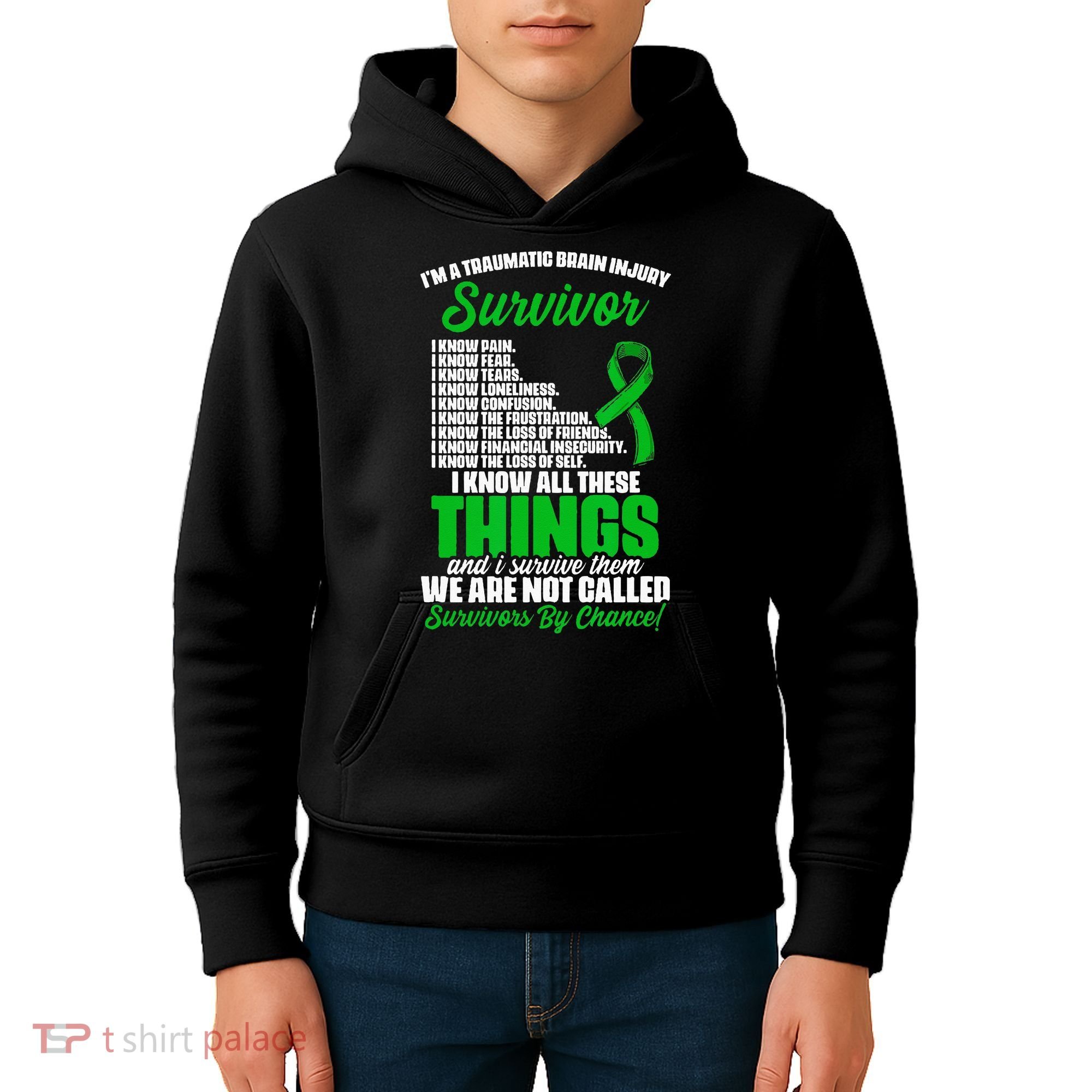 Traumatic Brain Injury Survivor Support TBI Survivor Kids Hoodie
