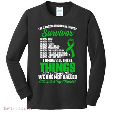 Traumatic Brain Injury Survivor Support TBI Survivor Kids Long Sleeve Shirt