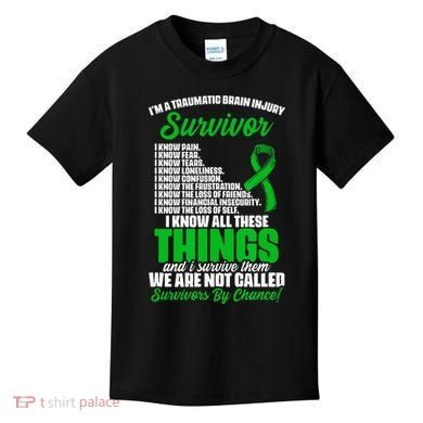 Traumatic Brain Injury Survivor Support TBI Survivor Kids T-Shirt