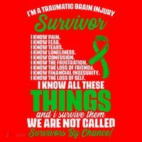 Traumatic Brain Injury Survivor Support TBI Survivor Santa Hat thumb 1