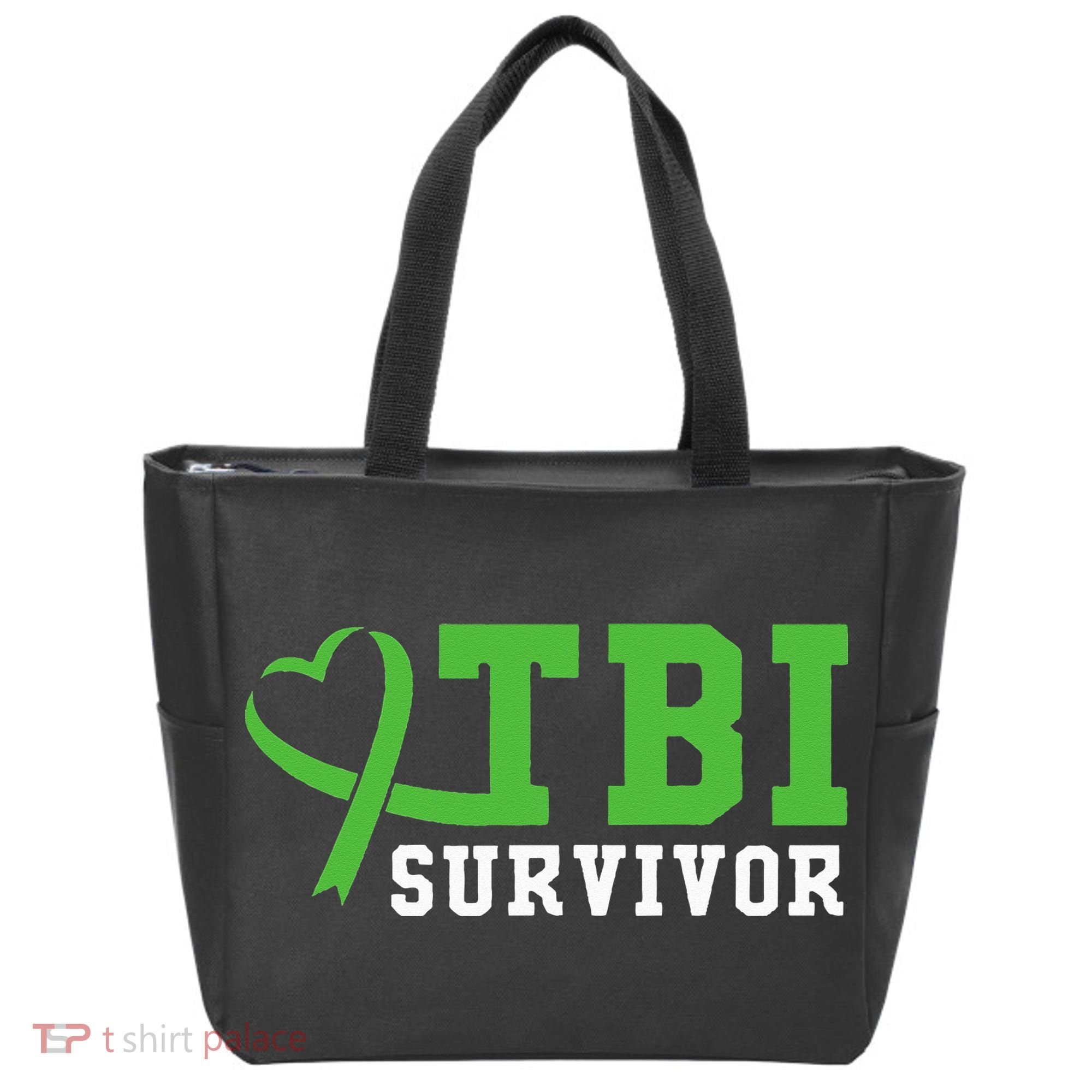 Traumatic Brain Injury TBI Survivor Tote Bag