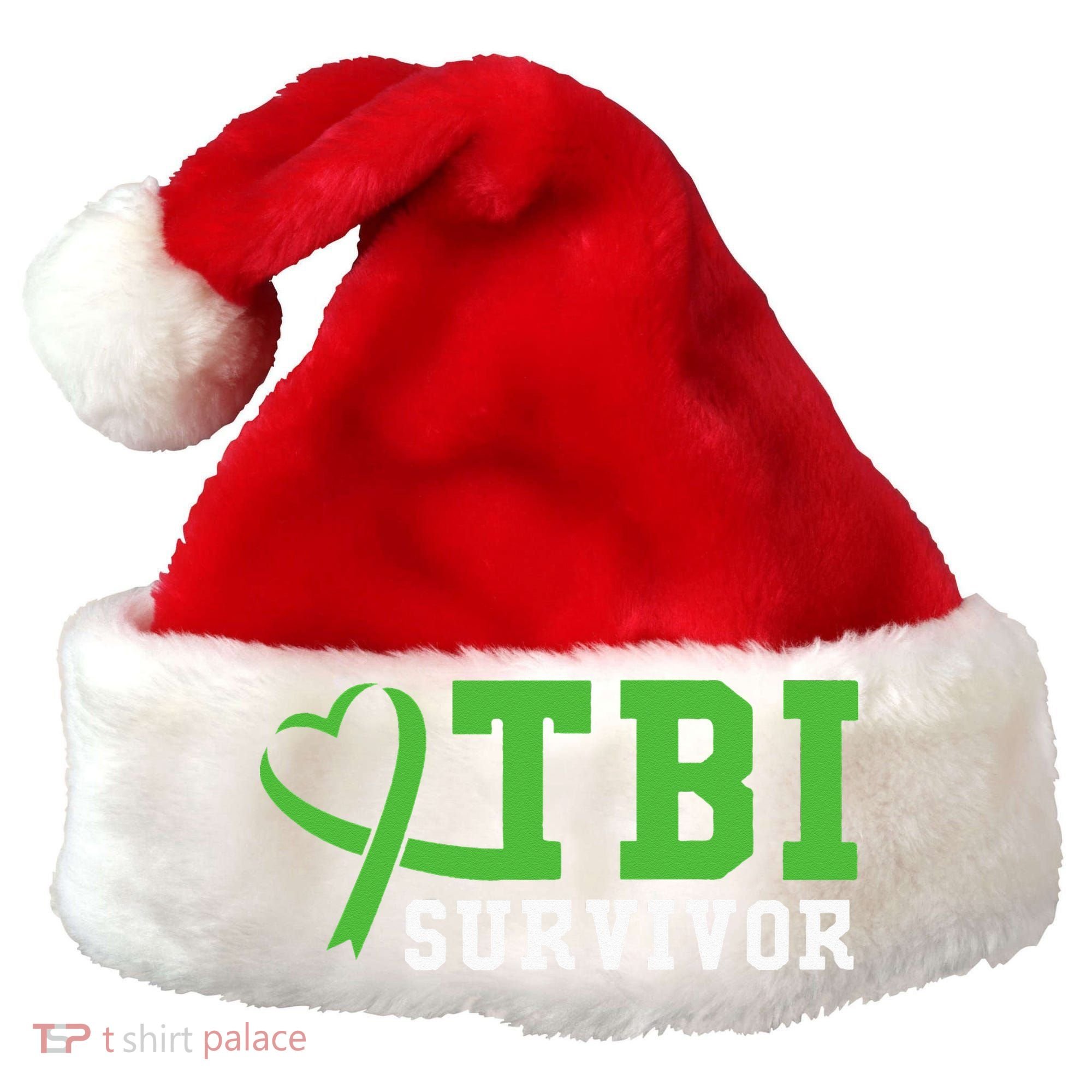 Traumatic Brain Injury TBI Survivor Santa Hat