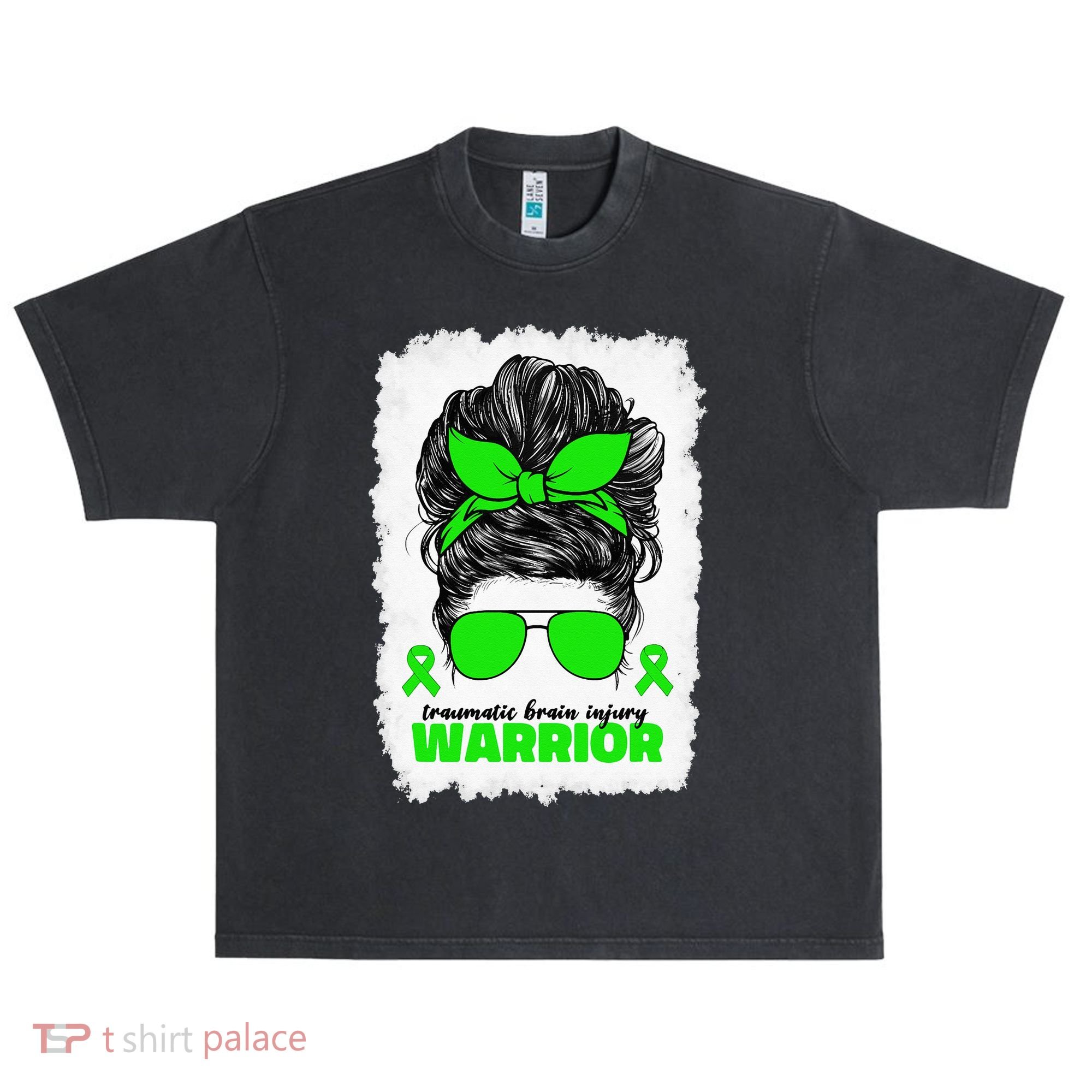 Traumatic Brain Injury Warrior For Women TBI Awareness Month Urban Oversized Heavyweight T-Shirt