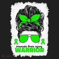 Traumatic Brain Injury Warrior For Women TBI Awareness Month Urban Oversized Heavyweight T-Shirt thumb 2