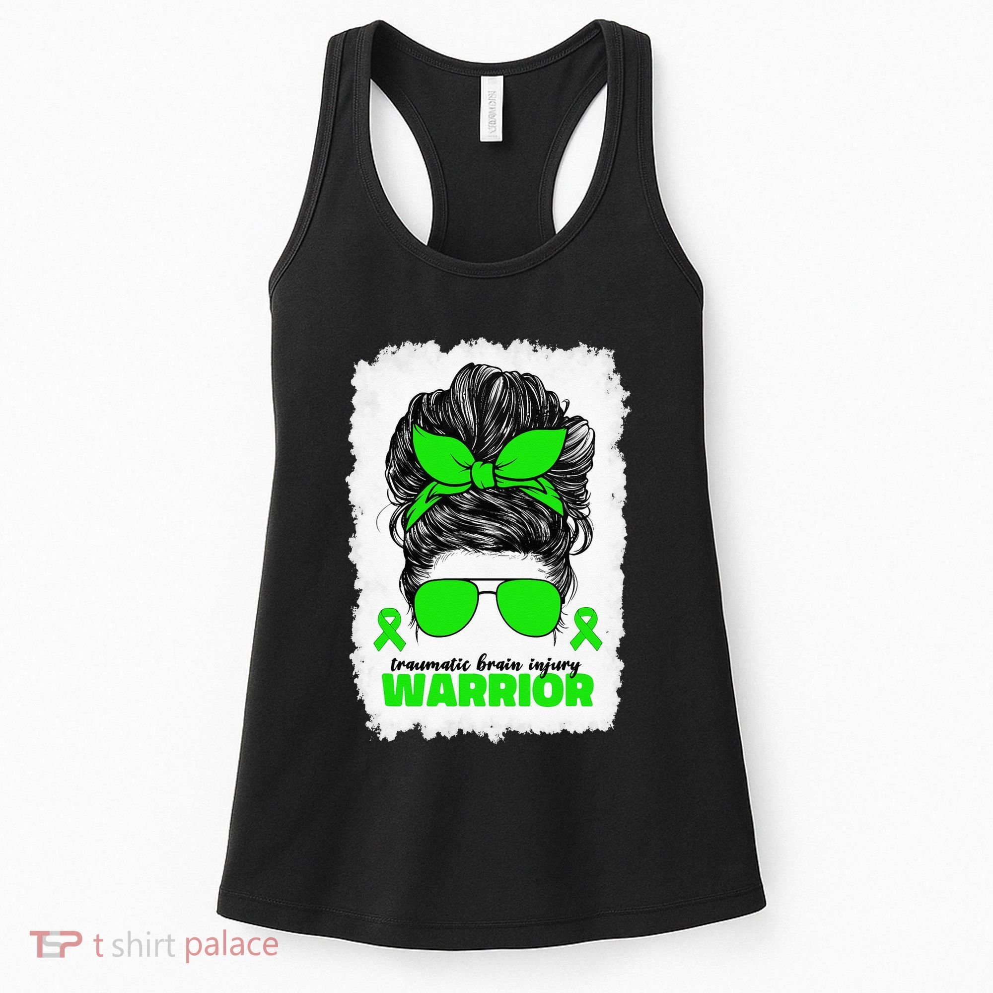 Traumatic Brain Injury Warrior For Women TBI Awareness Month Women's Tank Top