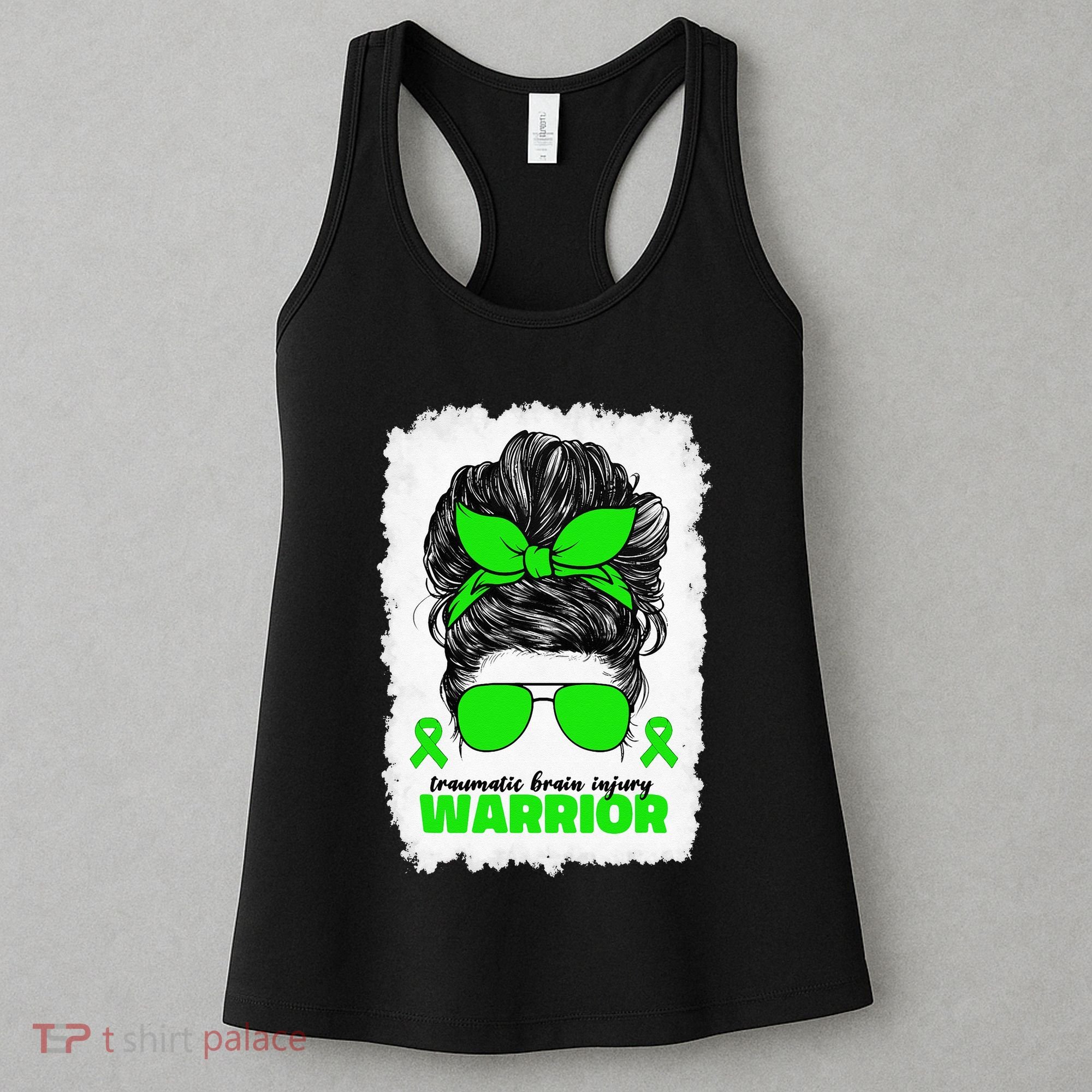 Traumatic Brain Injury Warrior For Women TBI Awareness Month Women's Tank Top