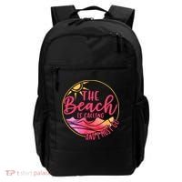 The Beach Is Calling And I Must Go Backpack thumb 0