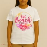 The Beach Is Calling And I Must Go T-Shirt thumb 4