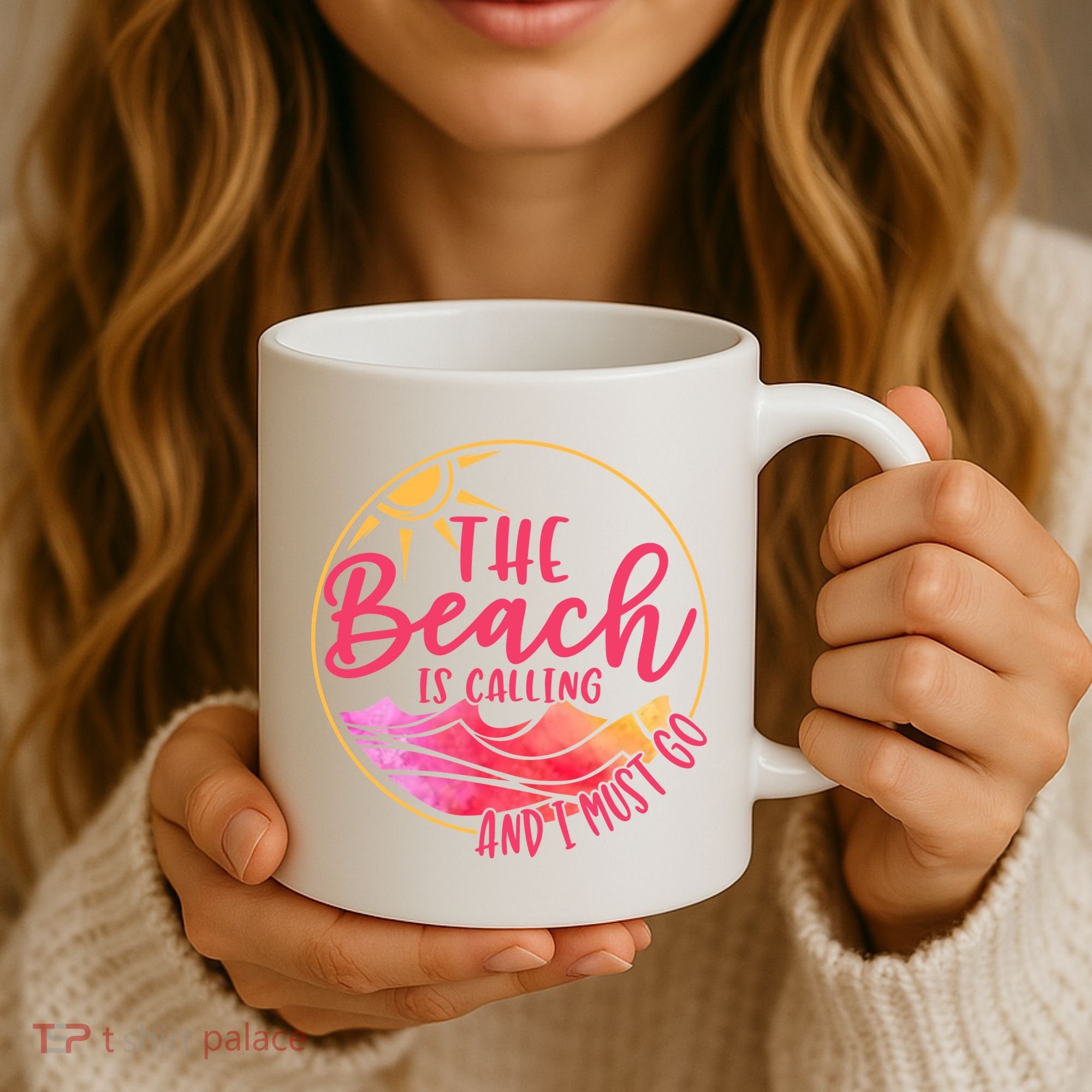The Beach Is Calling And I Must Go Coffee Mug