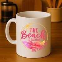 The Beach Is Calling And I Must Go Coffee Mug thumb 4