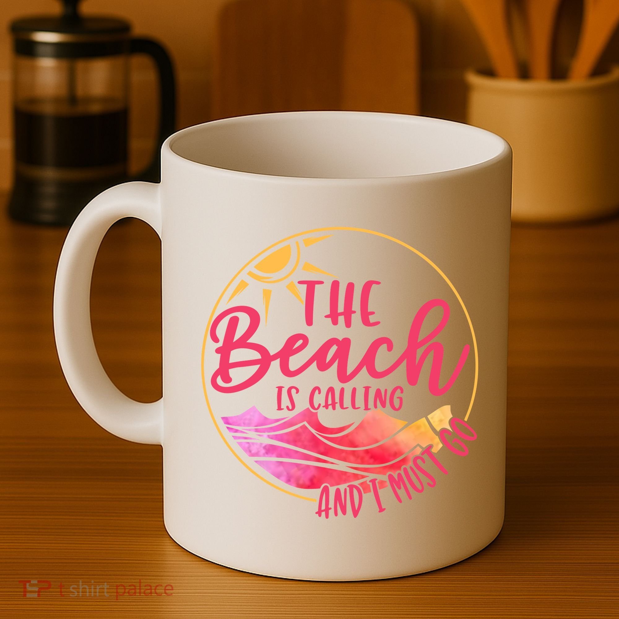 The Beach Is Calling And I Must Go Coffee Mug