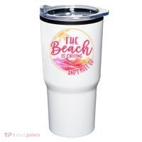 The Beach Is Calling And I Must Go Tumbler thumb 0