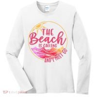 The Beach Is Calling And I Must Go Women's Long Sleeve Shirt thumb 0