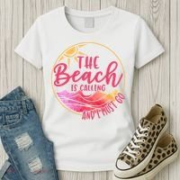 The Beach Is Calling And I Must Go Women's T-Shirt thumb 3
