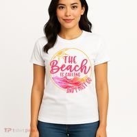 The Beach Is Calling And I Must Go Women's T-Shirt thumb 4