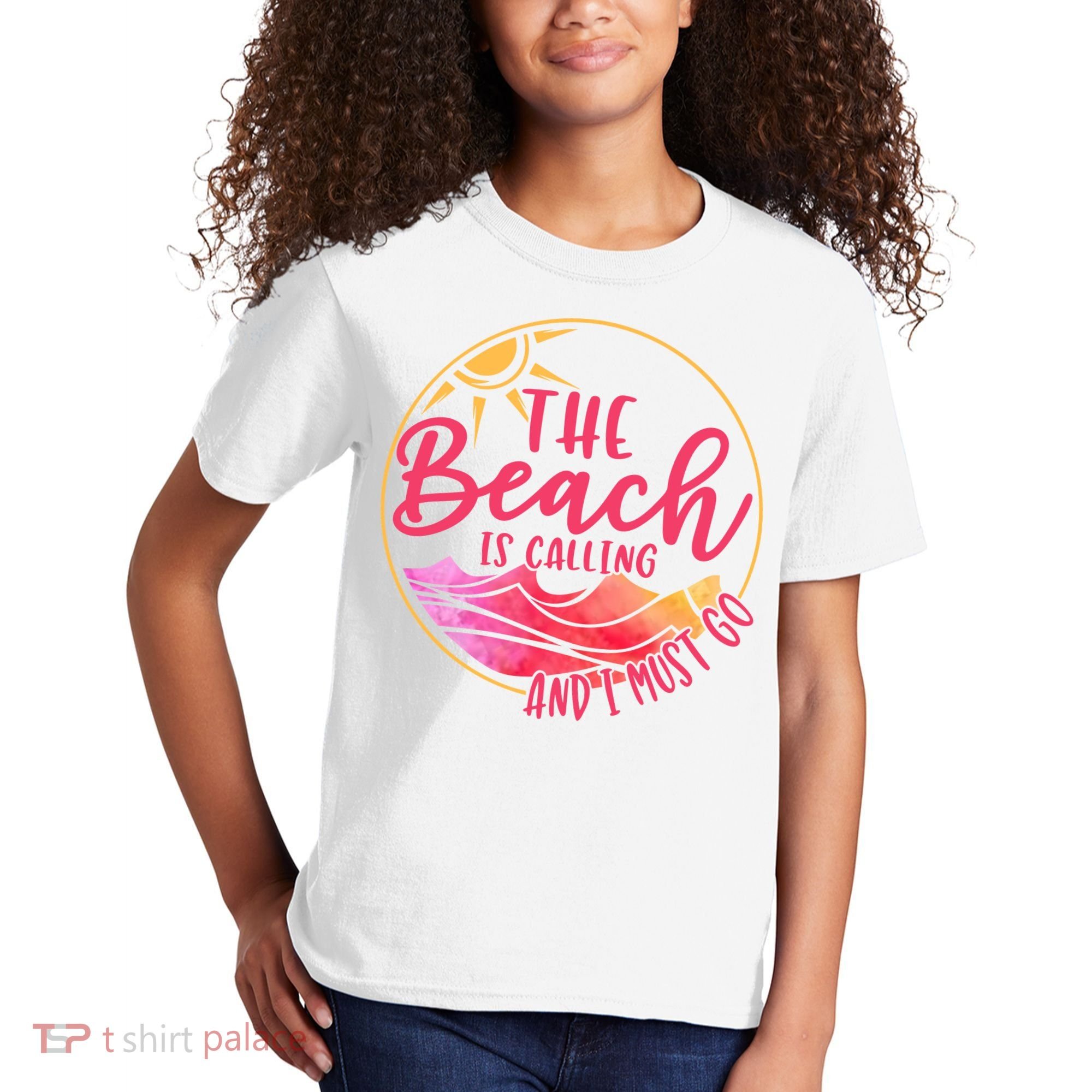 The Beach Is Calling And I Must Go Kids T-Shirt