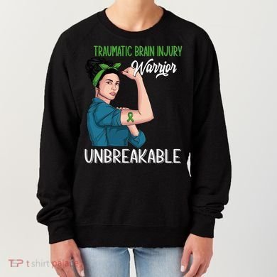 Traumatic Brain Injury Awareness Warrior Unbreakable Gift Women's Sweatshirt