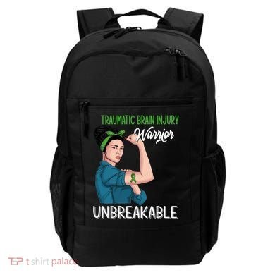Traumatic Brain Injury Awareness Warrior Unbreakable Gift Backpack