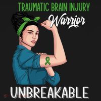 Traumatic Brain Injury Awareness Warrior Unbreakable Gift Women's Hoodie thumb 2