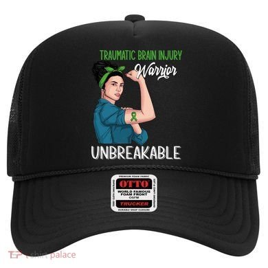 Traumatic Brain Injury Awareness Warrior Unbreakable Gift Hat