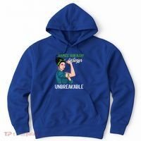 Traumatic Brain Injury Awareness Warrior Unbreakable Gift Hoodie thumb 0